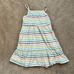 Rainbow stripe sun dress